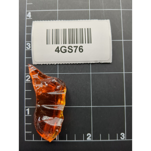 Ruby Amberina Art Glass Cullet Glowing Uranium Slag Glass #4GS76 - Picture 7 of 7